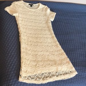 Forever 21 off-white lace dress